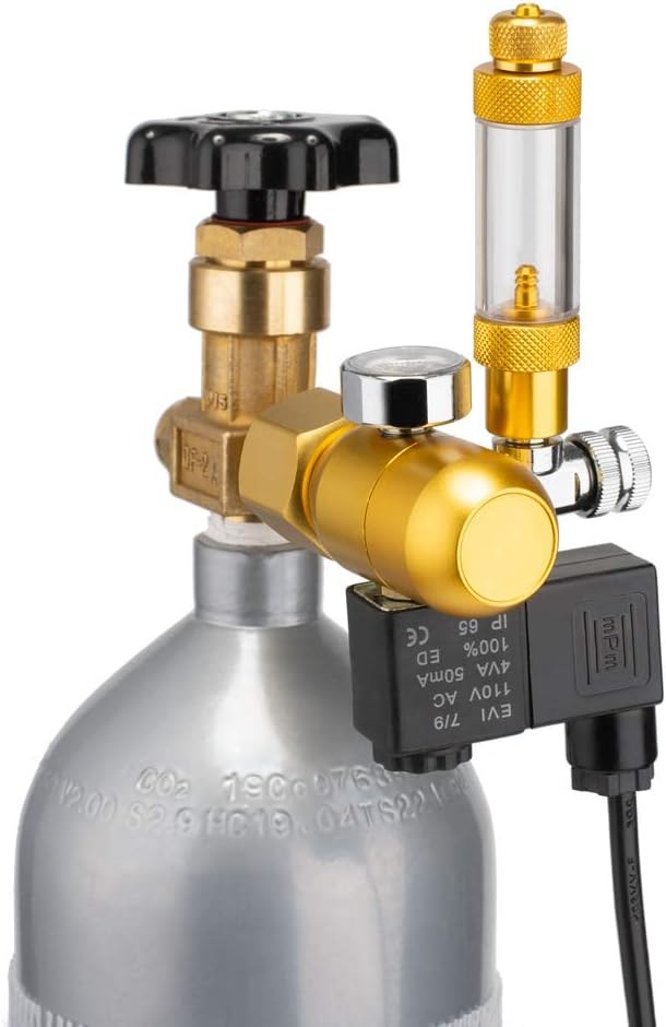 DaToo CO2 Regulator with Bubble Counter and Solenoid