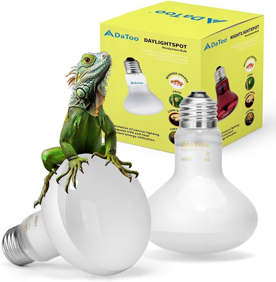 DaToo Daylight Basking Bulb 100W, 2 Pack