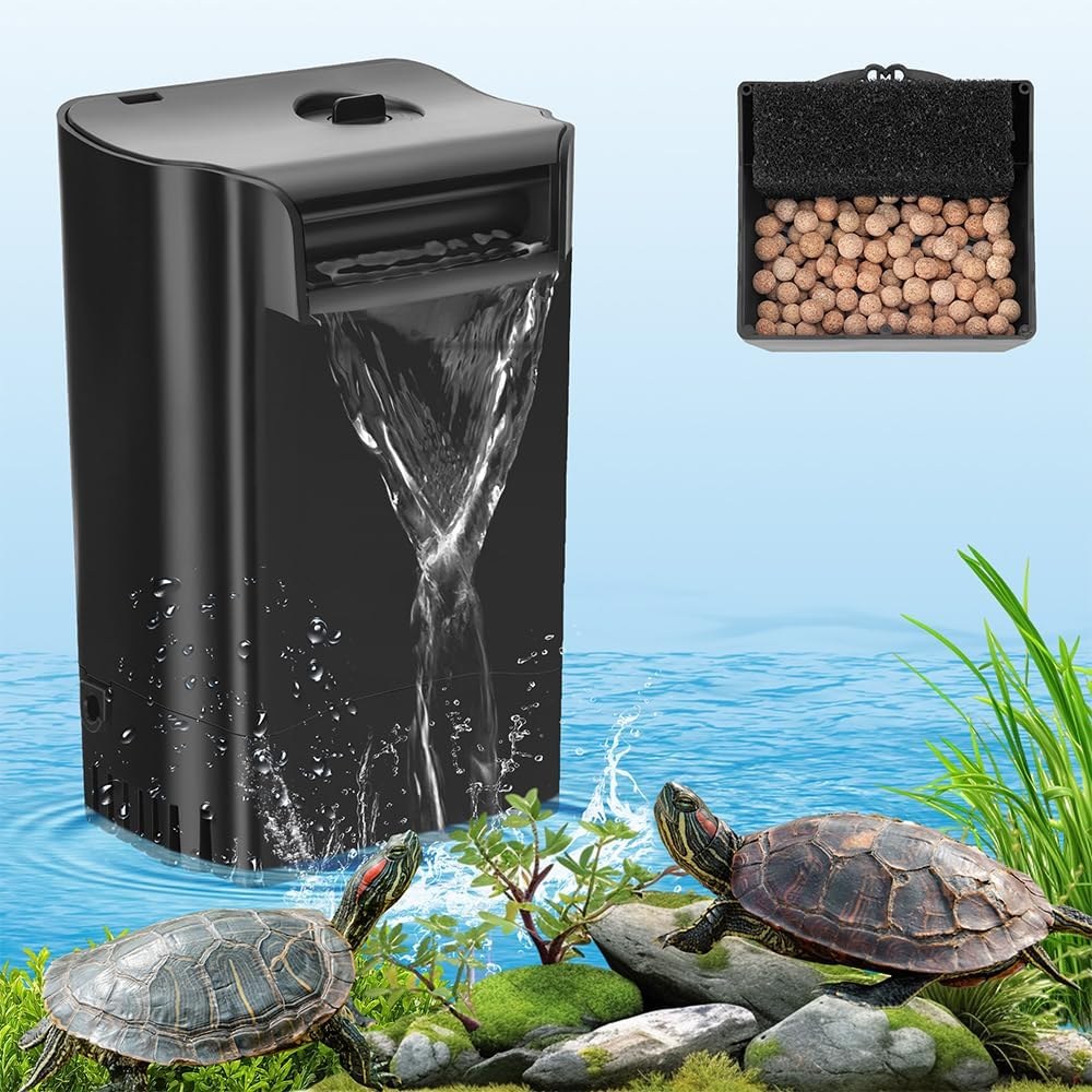 DaToo Turtle Tank Filter 290 GPH, Low Water Level
